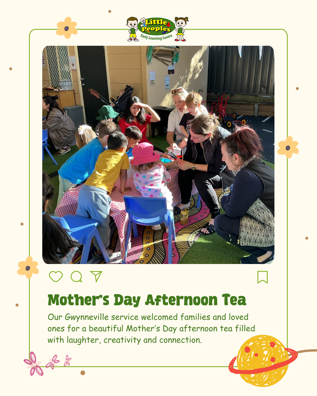 Little Peoples post — Mother's Day Afternoon Tea at Gwynneville