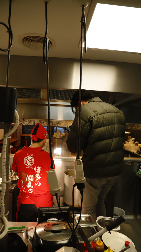 Behind the scenes — on set with the chef